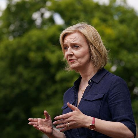 Liz Truss, Außenministerin von Großbritannien und Bewerberin für den Tory-Parteivorsitz