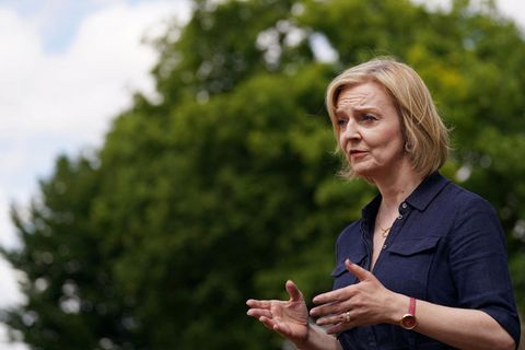 Liz Truss, Außenministerin von Großbritannien und Bewerberin für den Tory-Parteivorsitz