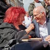 Peggy Parnass, deutsch-schwedische Schauspielerin, und Peter Tschentscher (SPD), Erster Bürgermeister von Hamburg