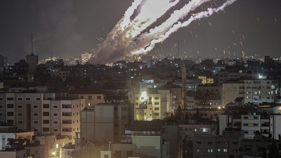Raketen über Gazastreifen