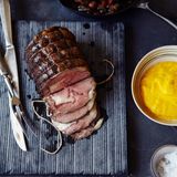 Aufgeschnittener Rib-Eye-Rinderbraten