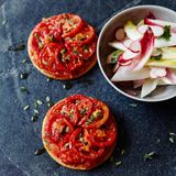 Tartes mit confierten Tomaten