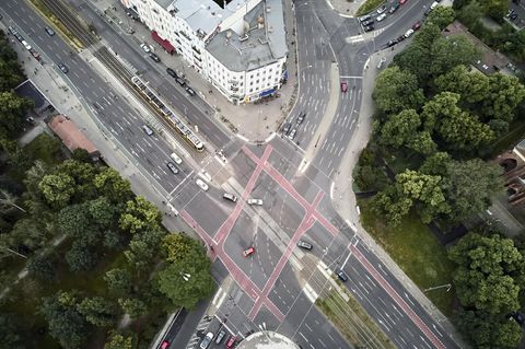 Kreuzung Greifswalder Straße/Prenzlauer Berg