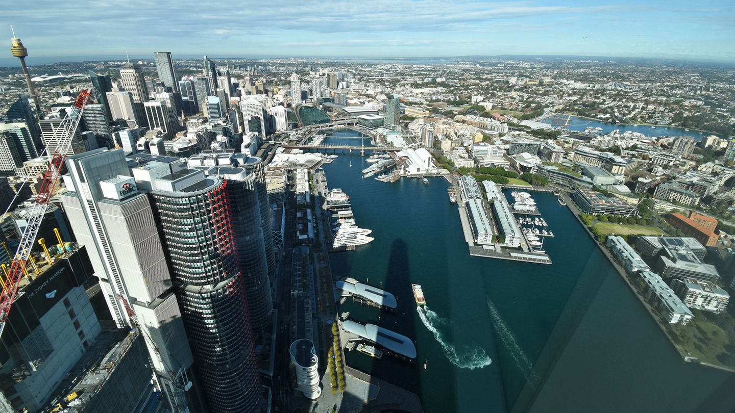 Ausblick 88. Stockwerk The Crown Sydney