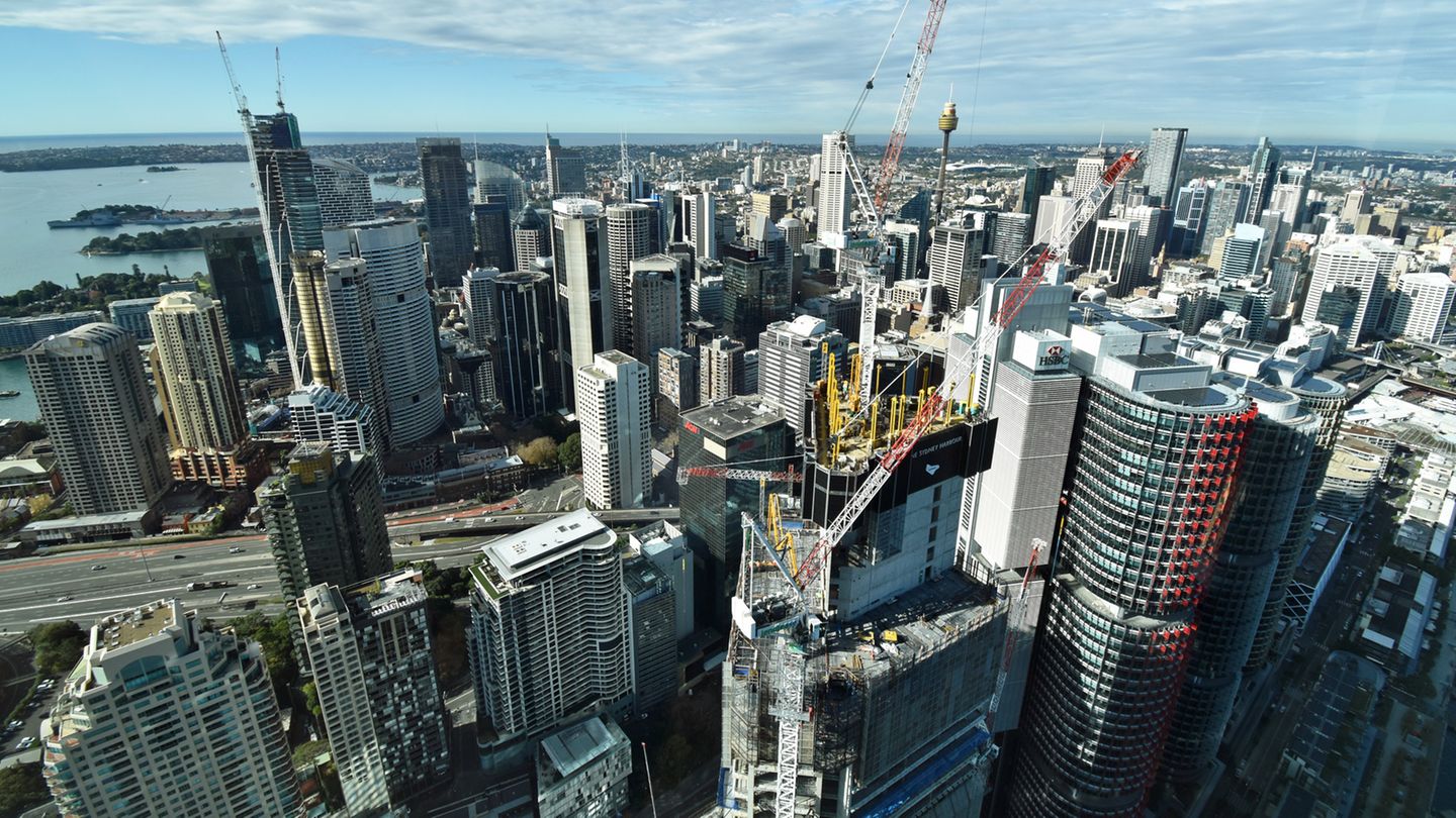 Ausblick 88. Stockwerk The Crown Sydney