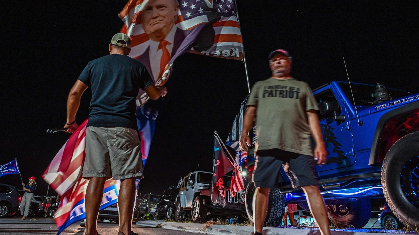 Protest von Trump-Anhängern in Mar-a-Lago