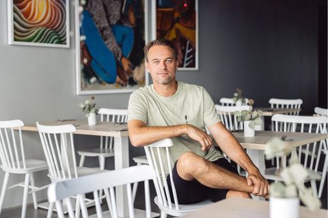 Nachfrage Timo Hildebrandt (FINAL) &gt;&gt; Der ehemalige Fu  balltorwart Timo Hildebrand betreibt heute das vegane Restaurant vhy  in Stuttgart  aufgenommen am 20.07.2022.