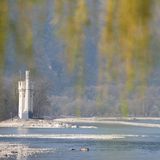 Rhein trocken - Mäuseturm Bingen