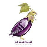Gemüsevögel Taubergine