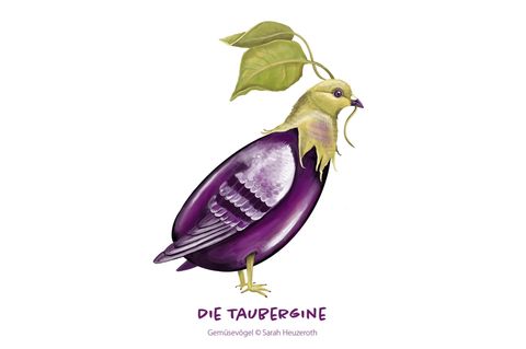 Gemüsevögel Taubergine