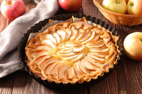 Rezept: Leckerer französischer Apfelkuchen mit besonderer Creme