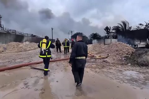 Video: Kuba: Brand im Treibstofflager unter Kontrolle