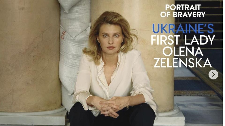 Olena Selenska, die First Lady der Ukraine, auf dem Cover der Vogue
