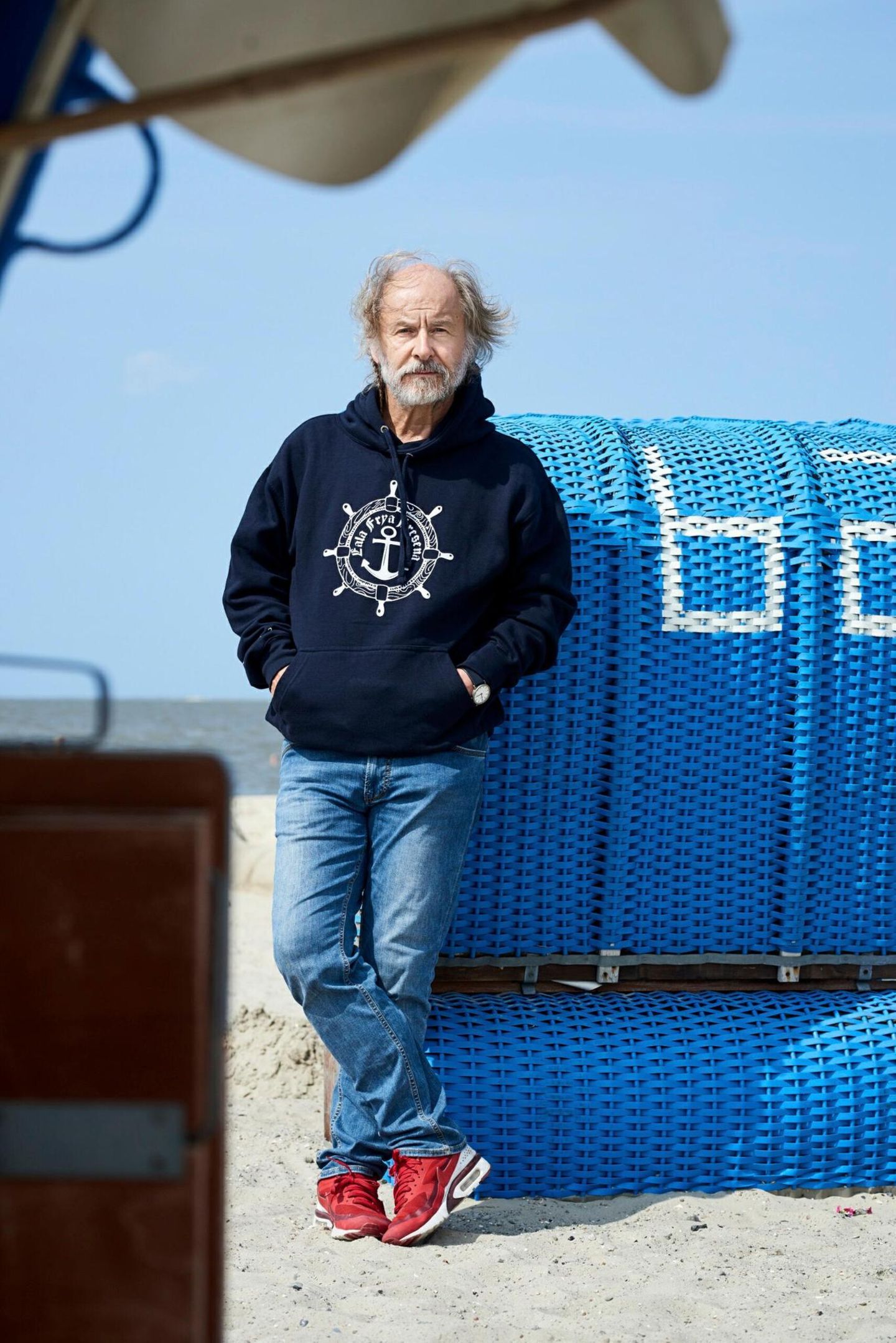 Klaus-Peter Wolf am Strand Klaus-Peter Wolf am Strand