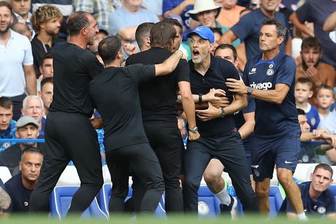 Thomas Tuchel und Antonio Conte bekamen sich gleich mehrfach in die Haare