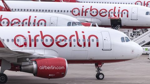 Flugzeuge von Air Berlin am Flughafen Berlin-Tegel: Am 1. November 2017 wurde das Insolvenzverfahren über das Vermögen der Air Berlin Gesellschaften eröffnet.