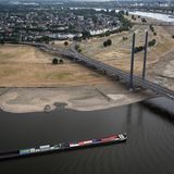 Rhein trocken - Düsseldorf