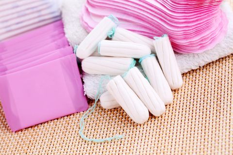 Tampons und Binden