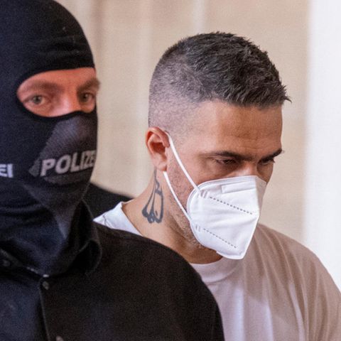 Anis Mohamed Youssef Ferchichi alias Bushido auf dem Weg in das Berliner Landgericht (Archivbild)