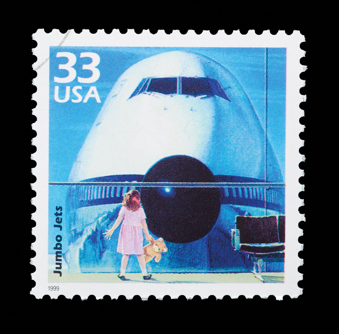 Boeing 747 auf US-Briefmarke
