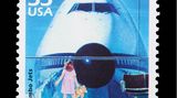 Boeing 747 auf US-Briefmarke