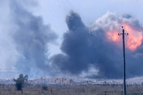 Krim Munitionslager Explosion