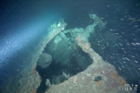 Aus dem Ersten Weltkrieg: Britische Taucher finden ein US-amerikanisches Schiffswrack vor der Küste Englands