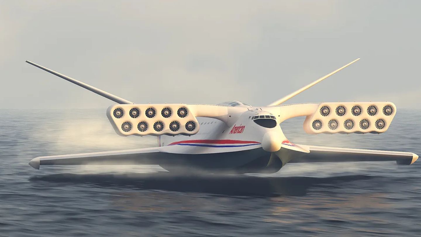 Das Aerocon Wingship hätte nur in Oberflächennähe gleiten können.