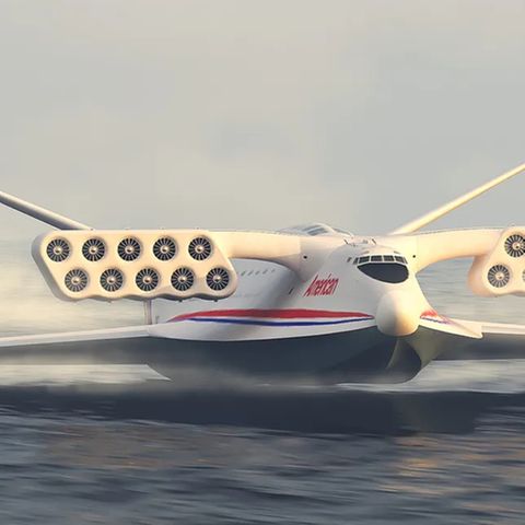 Das Aerocon Wingship hätte nur in Oberflächennähe gleiten können.