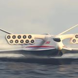 Das Aerocon Wingship hätte nur in Oberflächennähe gleiten können.