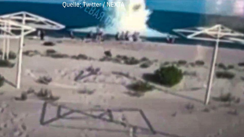 Video zeigt Explosion: Seemine nahe Odessa tötet drei Strandbesucher
