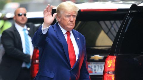 Ex-US-Präsident Donald Trump vergangene Woche in New York City