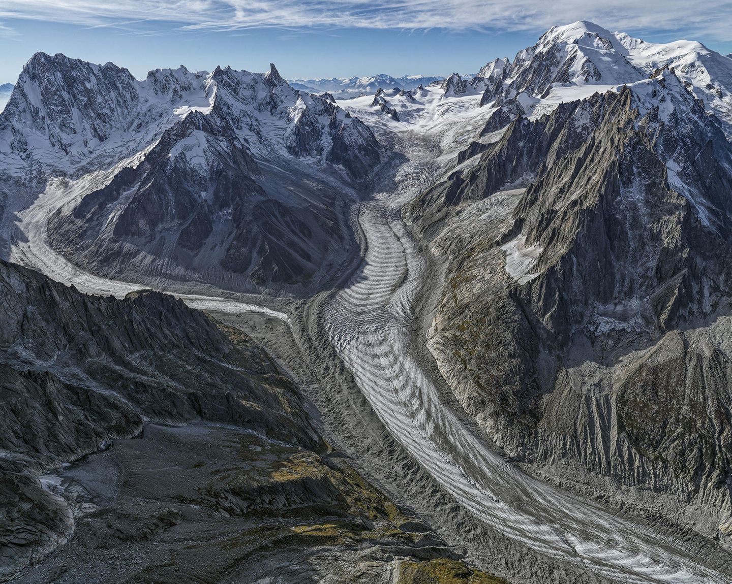 Mer de Glace, Mont-Blanc-Massiv Mer de Glace, Mont-Blanc-Massiv