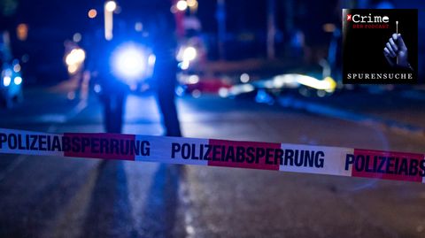 Von der Polizei abgesperrter Mord-Tatort