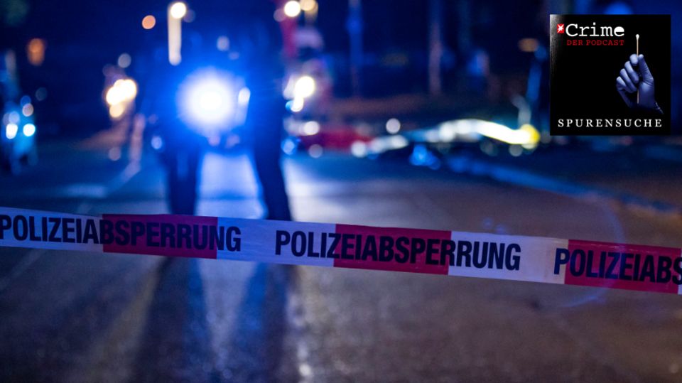Von der Polizei abgesperrter Mord-Tatort