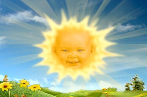Teletubbie Sonne, Screenshot aus dem Internet
