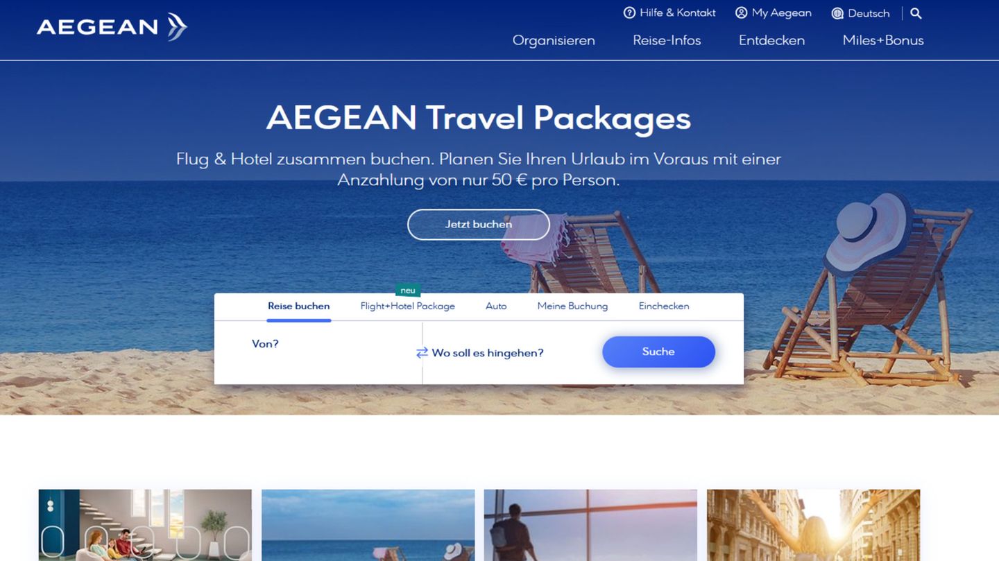 Die Homepage von  Testsieger 