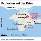 Verortung der Explosion auf der Krim