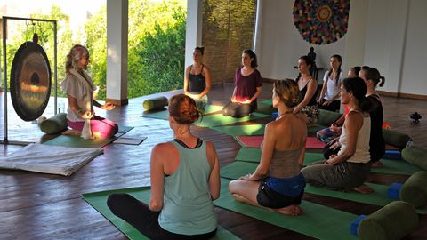 Yoga-Unterricht in Sri Lanka
