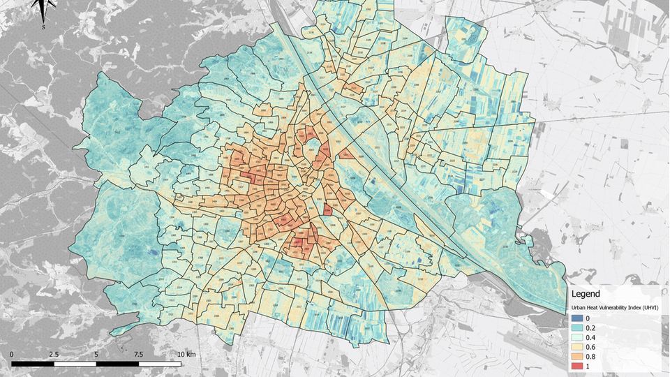 Hitzekarte Wien Hitzekarte Wien