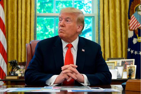 US-Präsident Donald Trump 2019 im Oval Office