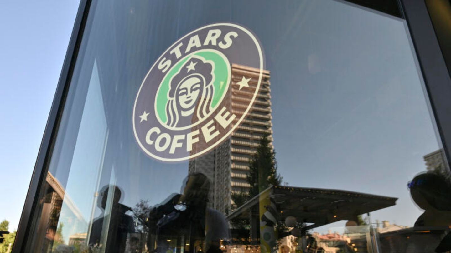 Das Logo von Stars Coffee, Nachfolger von Starbucks in Russland