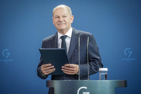 Bundeskanzler Olaf Scholz (SPD) äußert sich zur Steuersenkung auf Gas