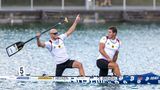 BRONZE: Sebastian Brendel und Tim Hecker im Canadier-Zweier über 500 Meter. Dem Duo fehlten in einem spannenden und engen Rennen nur elf Hundertstelsekunden auf die zweitplatzierten Polen. Gold ging überlegen an Weltmeister Spanien.