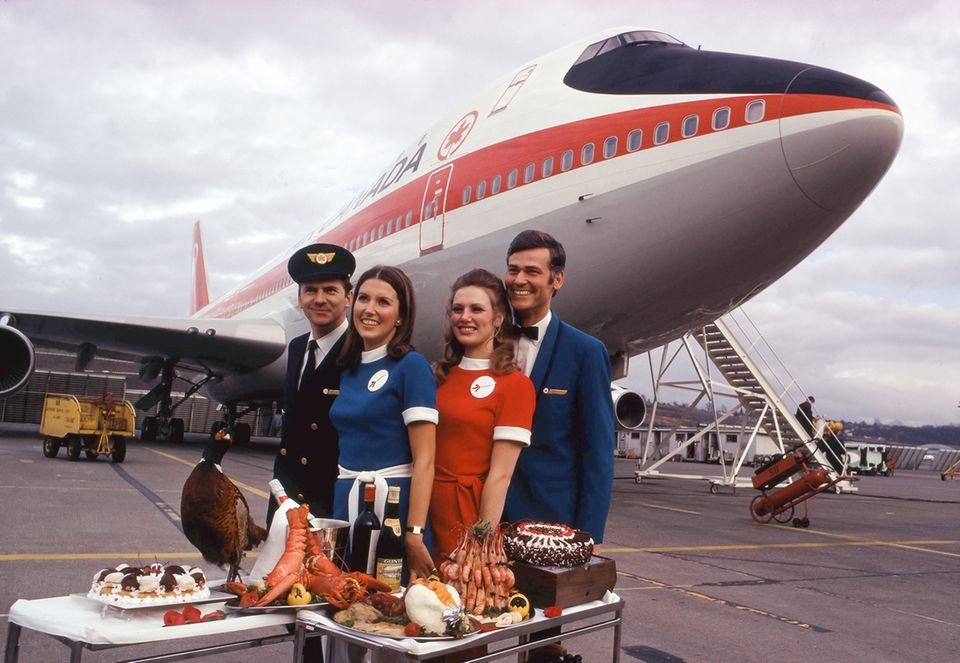 Werbefoto von Air Canada Boieng 747