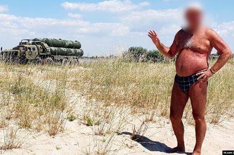 Tourist Luftabwehr Krim