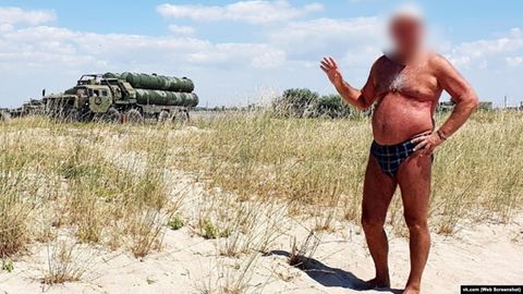 Tourist Luftabwehr Krim