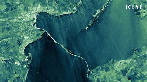Iceye Satellitenbild der Krimbrücke