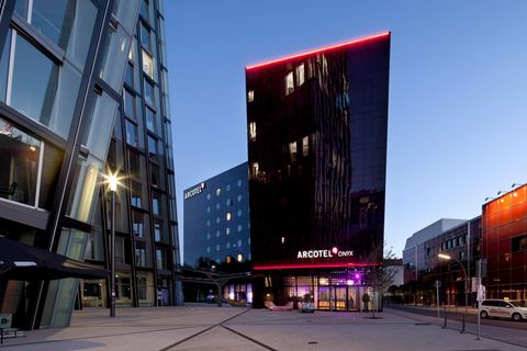 Das Hotel "Arcotel Onyx" auf der Reeperbahn