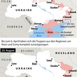 Vergleich: Positionen des russischen Militärs in der Ukraine Mitte März und aktuelle Situation
